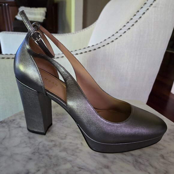 Brand New - COLE HAAN Remi Metallic Platform Pumps Size US 11 - Picture 12 of 12